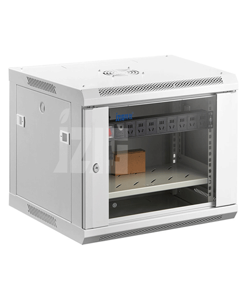 電腦灰玻璃門12U壁掛機(jī)柜