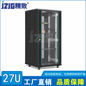黑色玻璃門27U網(wǎng)絡(luò)機(jī)柜