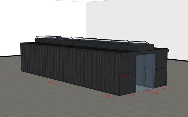 微模塊化機柜效果圖